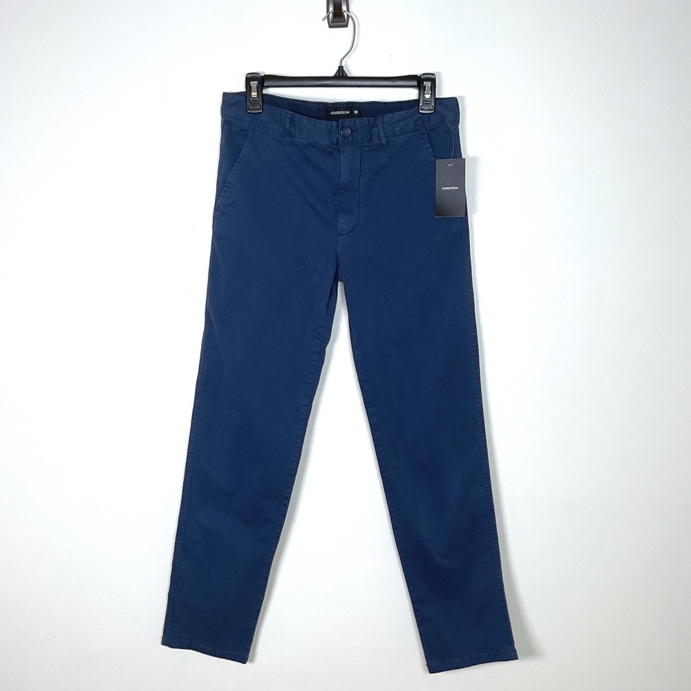 Nordstrom Chino Pants Comfort Stretch Casual Everyday Blue Size‎ 18